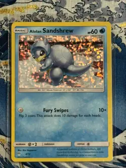 Alolan Sandshrew Pokemon Card Holo 4/12 Mcdonalds Promo 2019 - Image 3