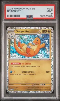 Dragonite 012/015 2025 Pokemon McDonalds M24 Holo Card PSA 9 🔥 - Image 1