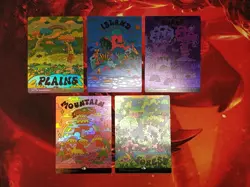 MTG Secret Lair Drop Flower Power In Rainbow Foil, New And Unplayed, In Hand! - Image 1