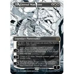 THE ETERNAL WANDERER (BORDERLESS) Phyrexia: All Will Be One ONE Planeswalker MTG - Image 1