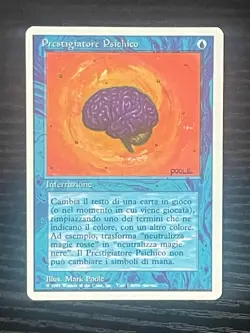 Magic MTG Italian Revised Sleight of Mind Artist Proof Near Mint Only 50 Exist! - Image 1