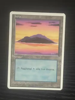 Magic MTG Italian Revised Island Artist Proof Near Mint - Only 50 Exist! - Image 1
