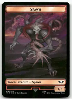 X4 Spawn / Blue Horror Double-Sided TokenMTG Warhammer NM X4 - Image 1