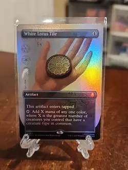 MTG - White Lotus Tile - Borderless Foil - Avatar MTG NM/M - Image 1