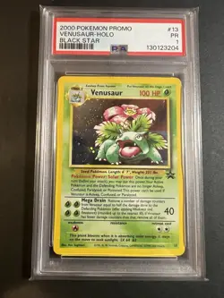 PSA 1 Venusaur Holo Black Star Promo #13 2000 Pokemon WoTC PR - Image 1