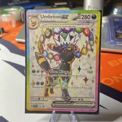 Pokemon TCG Umbreon EX 176 SV Scarlet & Violet Full Art Holo Near Mint NM - Image 1