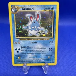 Pokemon TCG Azumarill Neo Genesis 2/111 Unlimited Holo Rare NM SWIRL - Image 1