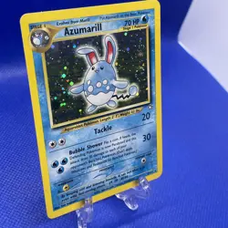 Pokemon TCG Azumarill Neo Genesis 2/111 Unlimited Holo Rare NM SWIRL - Image 2