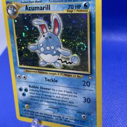Pokemon TCG Azumarill Neo Genesis 2/111 Unlimited Holo Rare NM SWIRL - Image 4