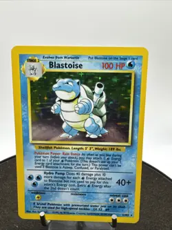 1999 Pokemon Blastoise 2/102 Base Set Unlimited Holo Vintage - Image 2