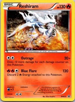 Reshiram - BW23 Promo Black and White Promos LP Pokemon TCG - Image 1