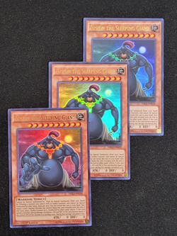3 x YuGiOh Zushin the Sleeping Giant DRL3-EN018 Ultra Rare 1st Edition LP - Image 1