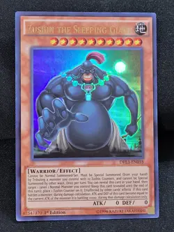 3 x YuGiOh Zushin the Sleeping Giant DRL3-EN018 Ultra Rare 1st Edition LP - Image 3