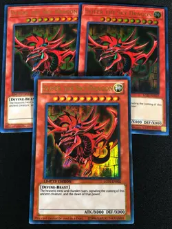 Yugioh Slifer The Sky Dragon LC01-EN002 Ultra x3 (NM) - Image 1