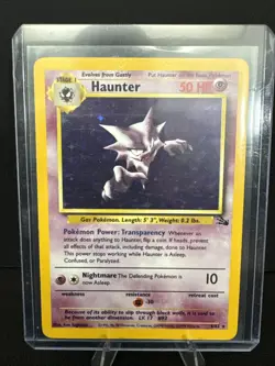 Pokemon Card - Haunter Fossil 6/62 Holo Rare NM - Image 1