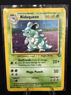 Pokemon TCG Nidoqueen Jungle Holo Card 7/64 Unlimited Rare, Near Mint Condition - Image 1