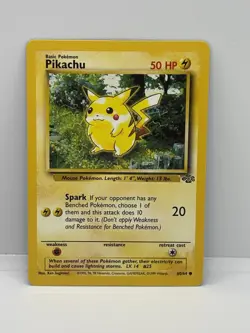 Pokemon Card Pikachu Jungle 60/64 WOTC Card Unlimited LP-NM - Image 1