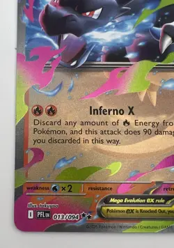Mega Charizard X ex Double Rare 13/94 Phantasmal Flames Pokemon TCG Card - Image 2
