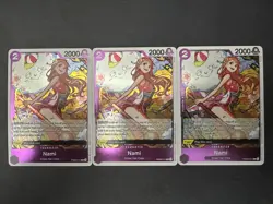 3X Nami PRB02-012 R One Piece Foil Card The Best Vol. 2 English ALL NM - Image 1