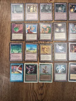 Magic The Gathering Fallen Empires 26 Special Lands Artifacts And Extra Cards - Image 2