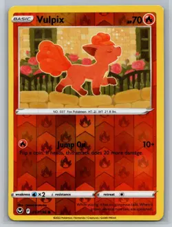 Vulpix #017/195 SWSH12: Silver Tempest Reverse Holo Common - Pokemon Cards H2 - Image 1