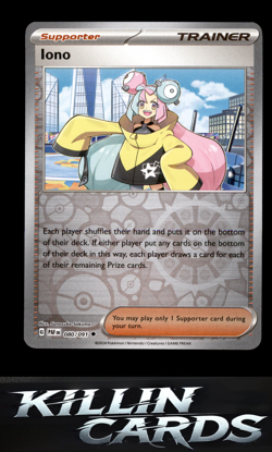 Reverse Holofoil Iono - 080/091 080/091 Pokemon Uncommon SV: Paldean Fates Card - Image 1