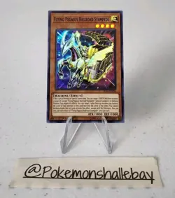 Flying Pegasus Railroad Stampede LED4-EN036 *NM* 1st Ed Super Rare Yugioh Card - Image 1