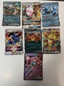 Pokemon EX Jumbo Card Lot Charizard, Mewtwo, Blastoise, Meowth, Holographic. - Image 1