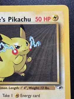 1st Edition Lt. Surge's Pikachu 81/132 Gym Heroes Pokemon Card Rare LP - Image 4