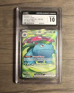 Venusaur ex 182/165 ULTRA Rare English 151 Pokemon Card CGC 10 Gem Mint - Image 1