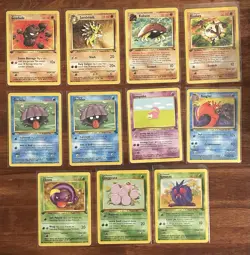 1999 Pokemon TCG fossil jungle 1st Ed. Lot Vintage Uncommon/Common Cards All MP - Image 1
