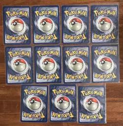 1999 Pokemon TCG fossil jungle 1st Ed. Lot Vintage Uncommon/Common Cards All MP - Image 2