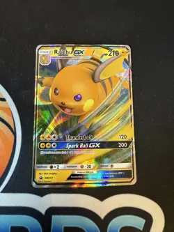 Raichu GX SM213 - Sun & Moon Black Star Promo Holo - Pokemon TCG Card - Image 1