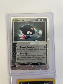 Pokemon 2003 Sneasel EX Ruby and Sapphire Holo Ultra Rare Card 103/109 - Image 2