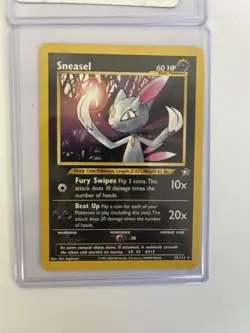 Pokemon 2003 Sneasel EX Ruby and Sapphire Holo Ultra Rare Card 103/109 - Image 3