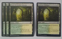 MTG Selesnya Guildgate Guilds of Ravnica 256/259 Common 3x Spanish 1x English LP - Image 1