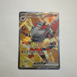 Incineroar EX 187/162 Full Art NM/M Temporal Forces Pokemon Card - Image 2