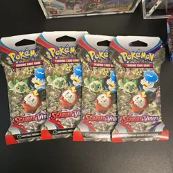 Pokemon Scarlet And Violet Base Set Sleeved Booster Packs - All 4 Designs - NIB - Image 1