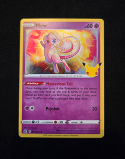 Pokemon TCG Mew 11/25 - Celebrations 25th Anniversary NM Holo Rare - Image 1