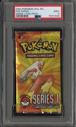 2004 Pokemon Pop Series 1 Booster Pack Graded PSA 9 MINT Blaziken Art Unique - Image 2