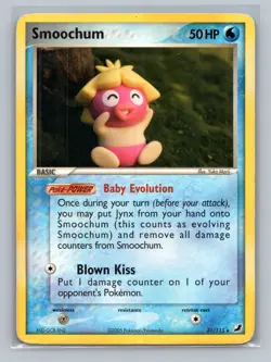 Pokemon TCG Smoochum 31/115 Unseen Forces Normal HP - Image 1