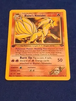 Blaine's Ninetales Gym Challenge 21/132 1st Edition NM Pokemon Any 3 Free Ship - Image 1