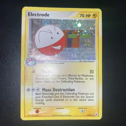 Pokemon TCG Electrode 5/101 Holo Rare EX Hidden Legends SWIRLS Vintage - Image 1