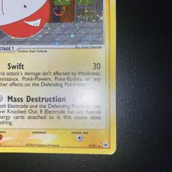 Pokemon TCG Electrode 5/101 Holo Rare EX Hidden Legends SWIRLS Vintage - Image 4