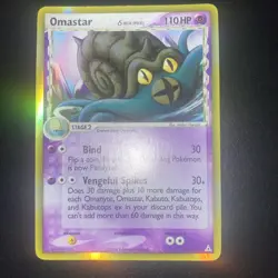 Pokemon TCG Omastar EX Holon Phantoms 13 Reverse Holo Holo Rare Delta Species - Image 1