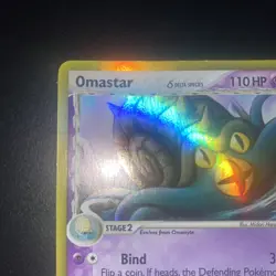 Pokemon TCG Omastar EX Holon Phantoms 13 Reverse Holo Holo Rare Delta Species - Image 2