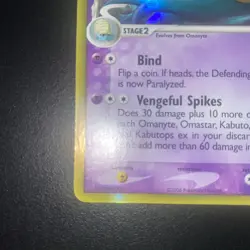 Pokemon TCG Omastar EX Holon Phantoms 13 Reverse Holo Holo Rare Delta Species - Image 3