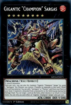 Yugioh! Gigantic "Champion" Sargas - MP24-EN071 - Prismatic Secret Rare - 1st Ed - Image 1