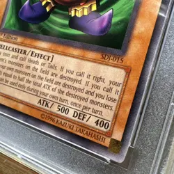 2003 Yu-Gi-Oh! SDJ Time Wizard 1st Edition PSA 9 Mint - Image 2