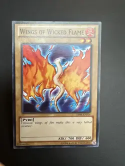 YUGIOH WINGS OF WICKED FLAME AP04-EN014 COMMON Lightly Played Astral Pack - Image 1
